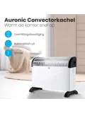 Convectorkachel – 2000W – Wit