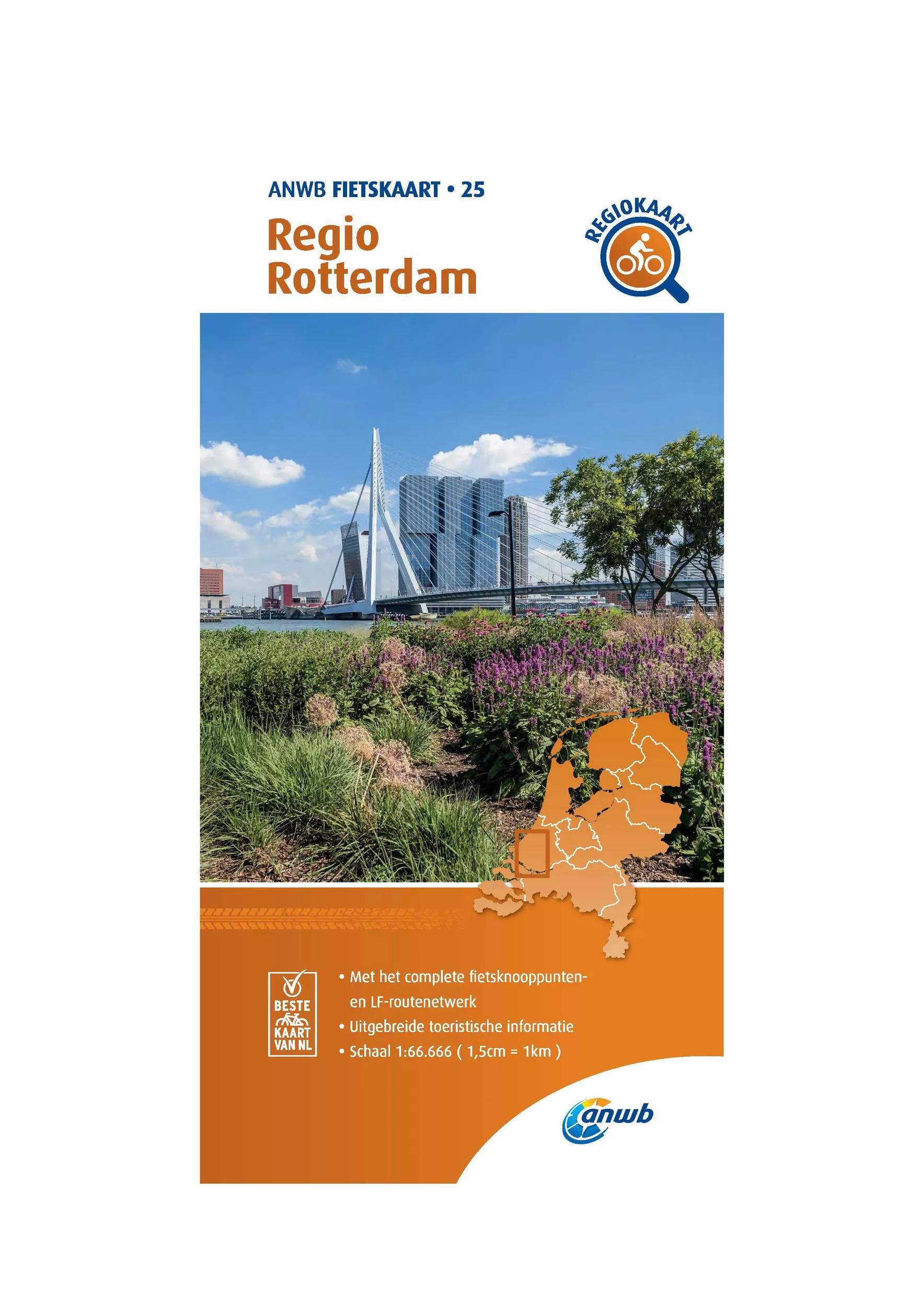 ANWB  Fietskaart 25  Regio Rotterdam main product image