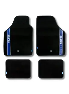 Sparco automatten set - Stof - Blauw