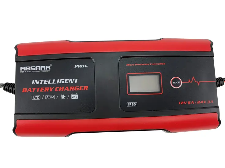 Processor gestuurde 11-staps acculader 12V/24V