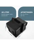 Craved Dubbele Fietstassen - 40 Liter