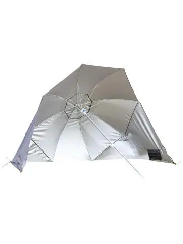 Strandparasol Met zijwanden Grijs