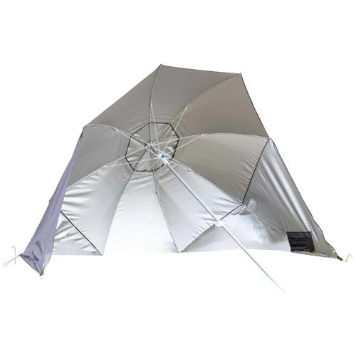 Strandparasol Met zijwanden Grijs