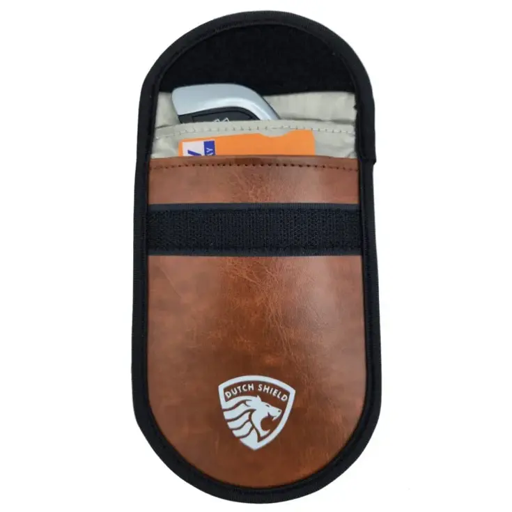 Dutch Shield RFID Autosleutel hoesje bruin