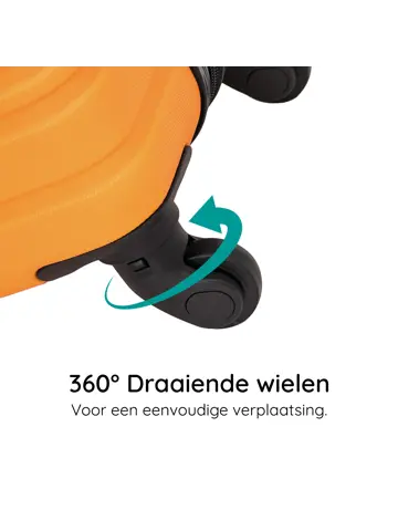 Reiskoffer M ABS 74L met TSA-slot en 360° wielen