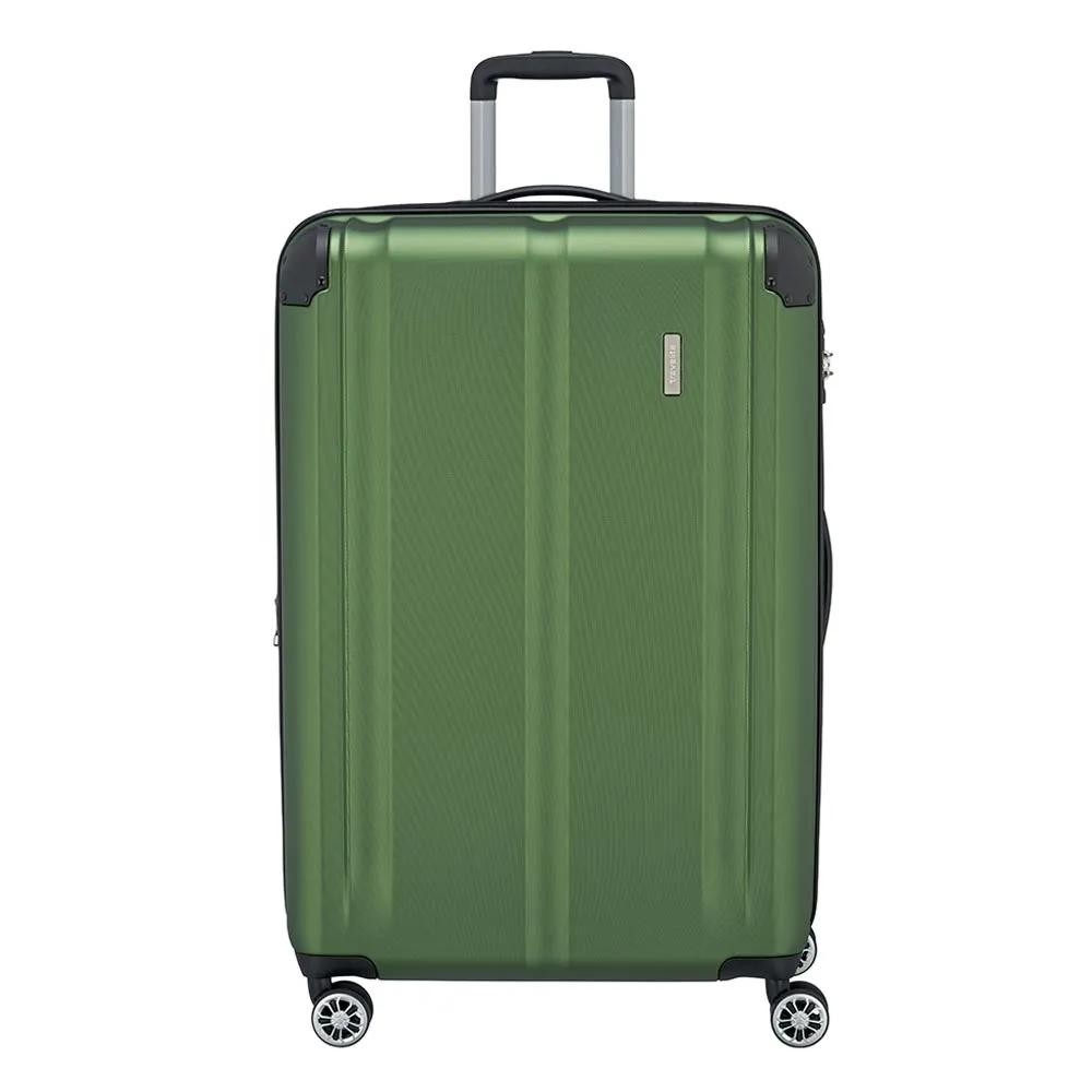 Travelite  4 wiel trolley l expandable Groen  Groen main product image