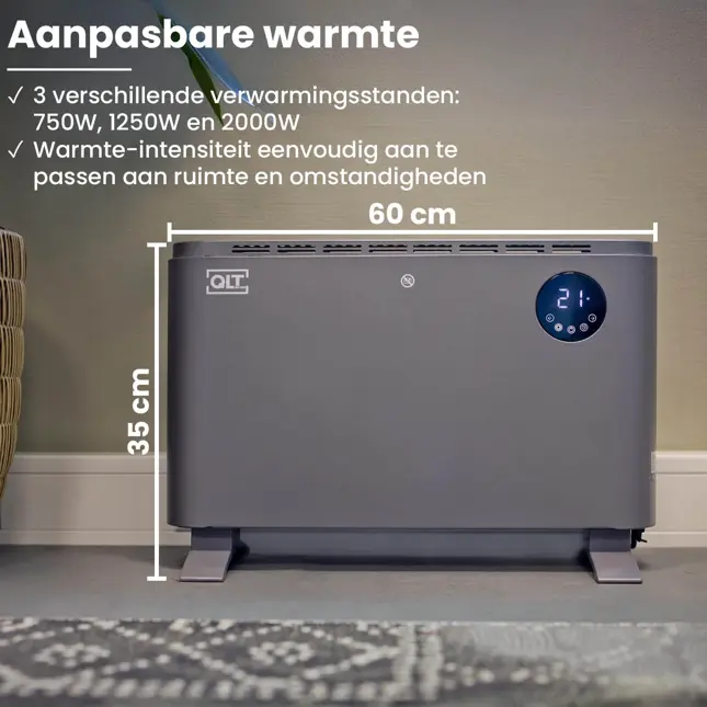 Elektrische Kachel Convector met App