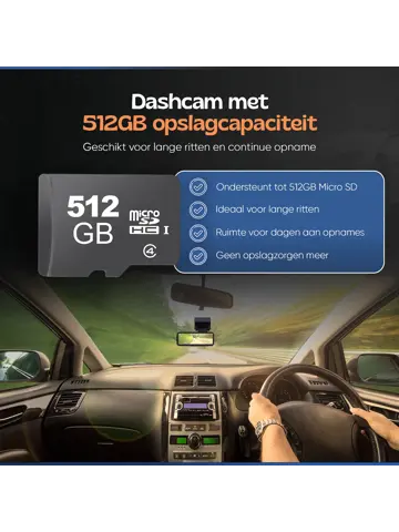 2CH Dashcam - WiFi GPS 4K 64GB - X30 Pro Dashcam