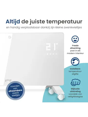 Elektrische Kachel - Tot 25m2 - 2000W