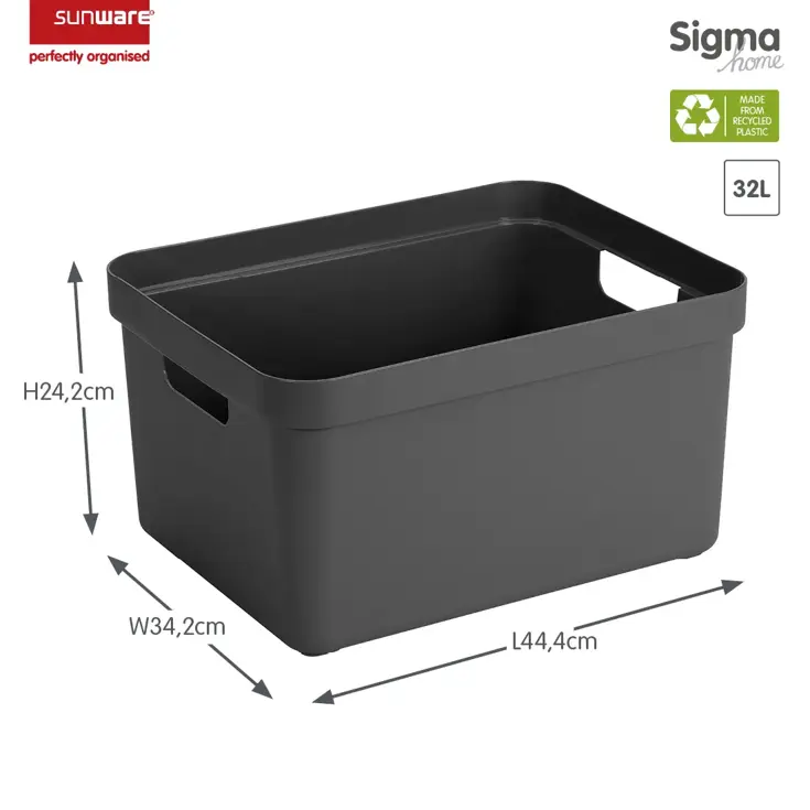 Sigma home - Opbergbox - 32L - 4-delig