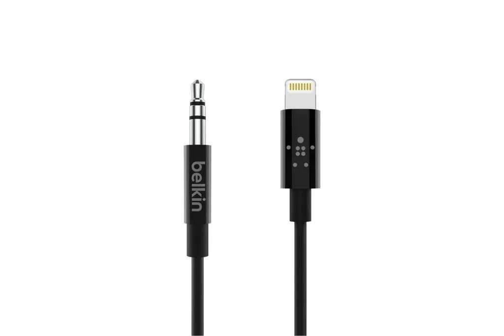 Belkin  Lightning naar AUX kabel  Zwart