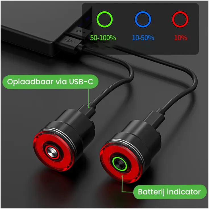 BRAKE Achterlicht 60 Lumen met Remlicht
