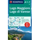 Kompass wandelkaart  Lago Maggiore