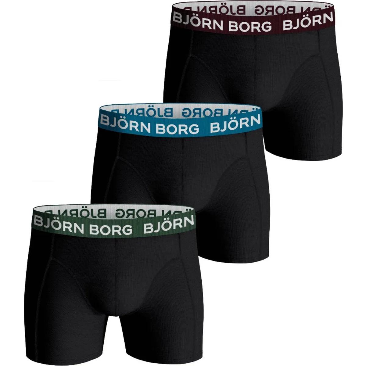 Björn Borg Heren 3-Pack Boxers   Zwart