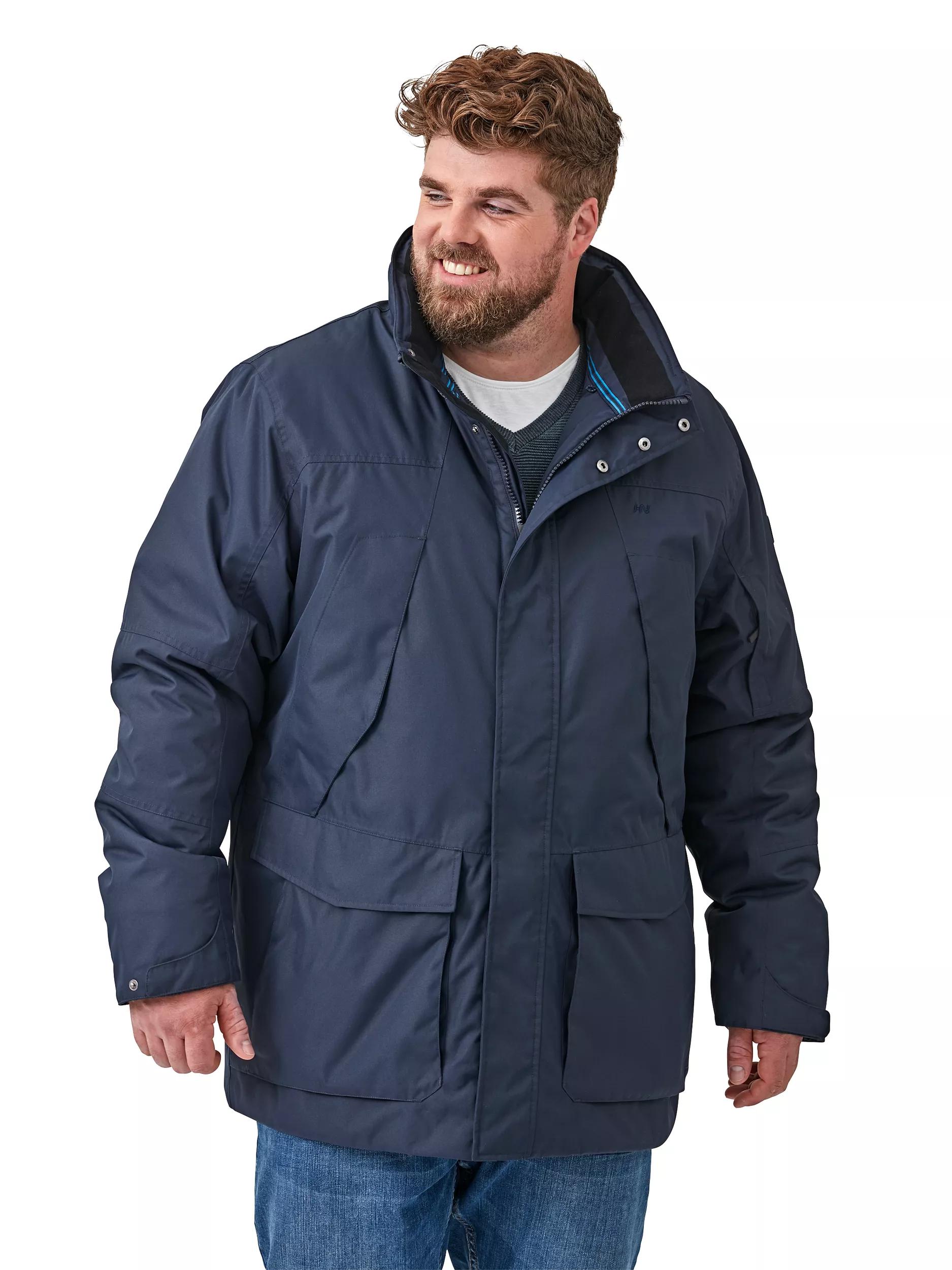 Jack & Jones Junior WATTIERTE LANGE - Winterjas - navy blazer/donkerblauw