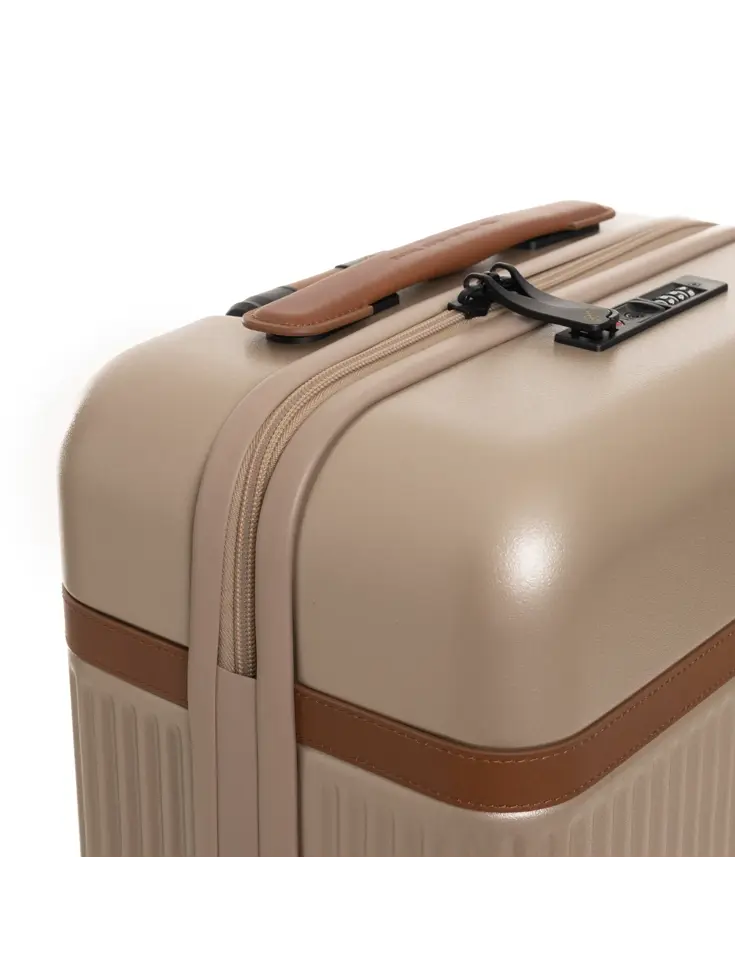 Zuna - Handbagagekoffer - Leren handvatten - 55cm