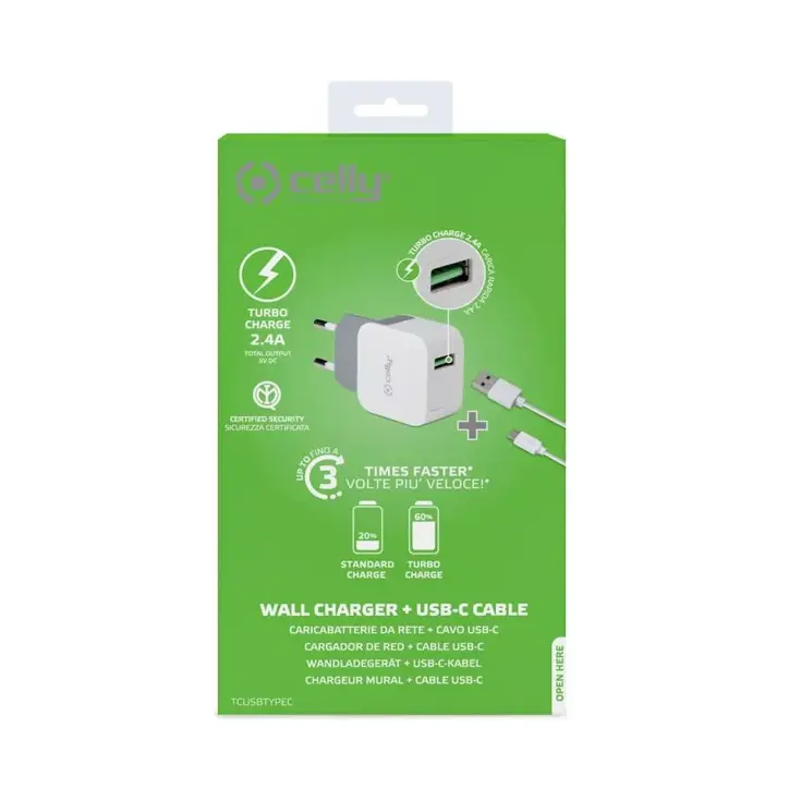 2.4A USB-C - Thuislader