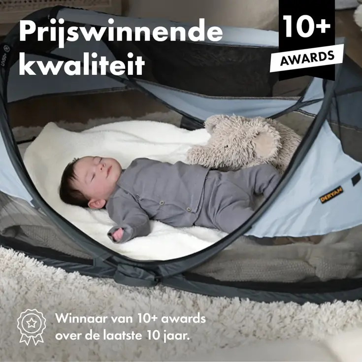 Baby luxe campingbedje - Zelfopblaasbare matras