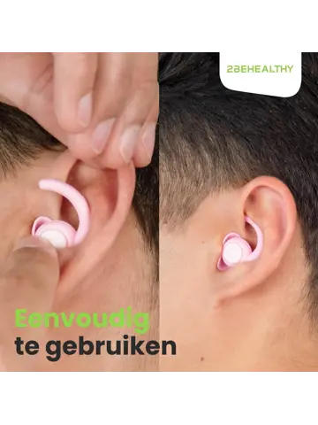 Reis/Slaap oordoppen - 2 Paar (M&L) - Roze