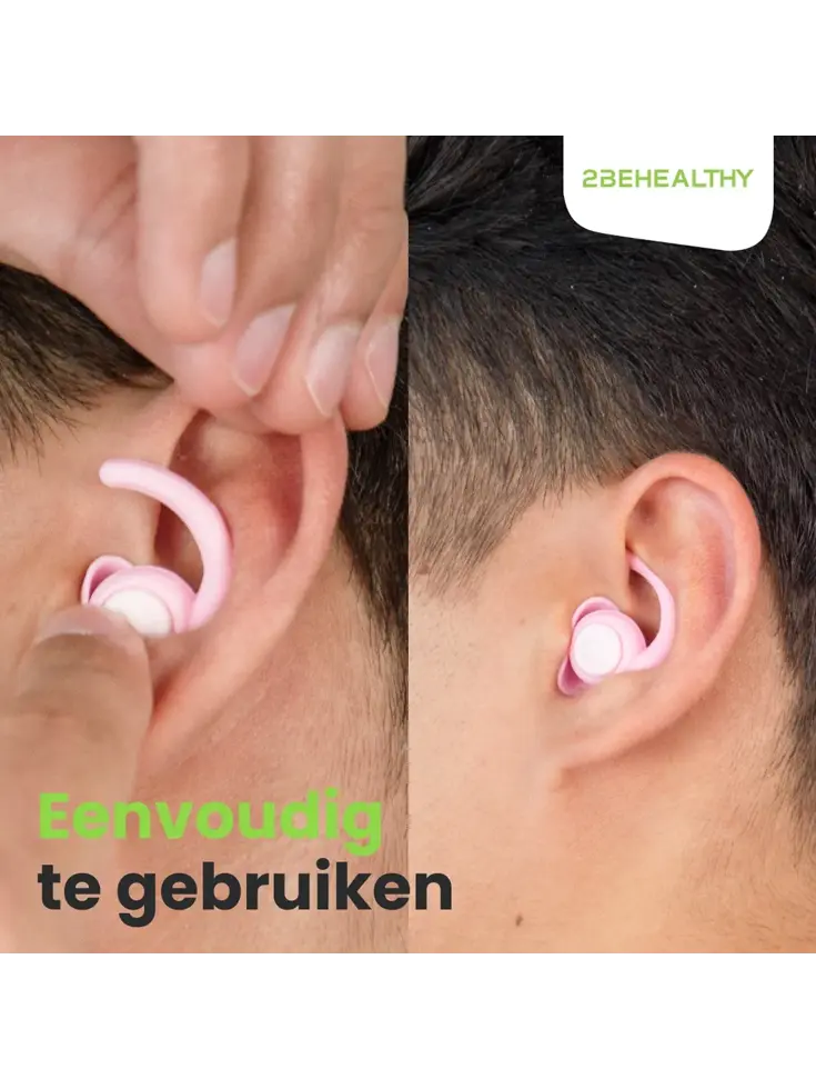 Reis/Slaap oordoppen - 2 Paar (M&L) - Roze