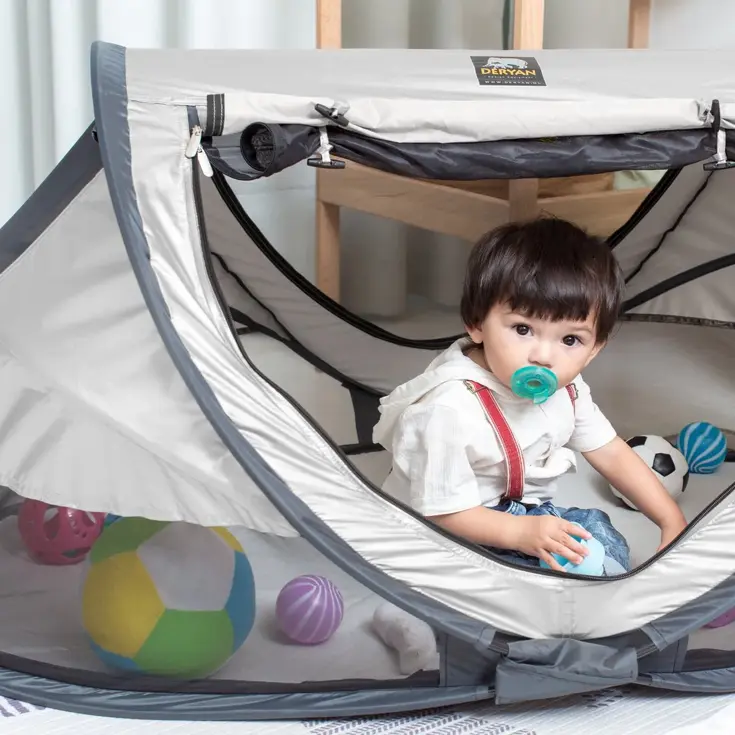 Peuter luxe campingbedje - Zelfopblaasbare matras