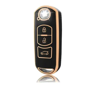 Dutch Shield Sleutelhoesje  Mazda goud A3