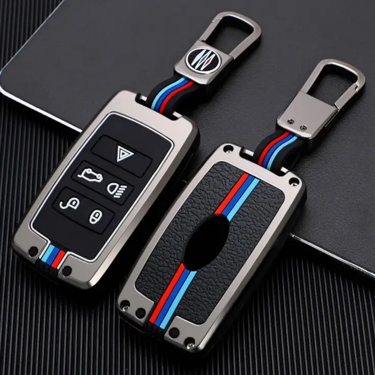 Metalen Sleutelhoesje voor Jaguar grijs B5