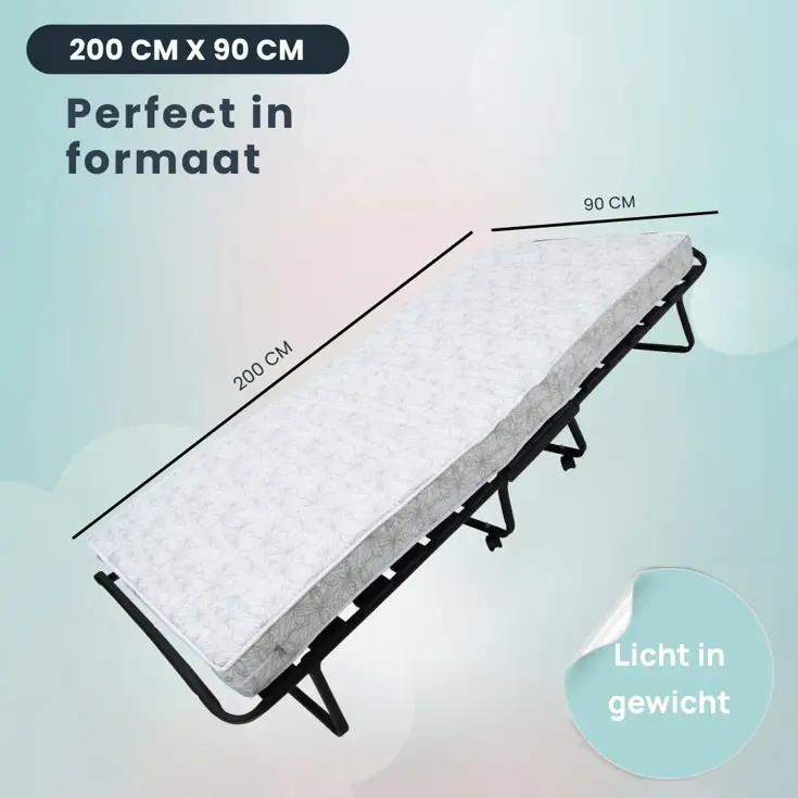 Troonz Campingbed Morena - 90 x 200 cm - Set