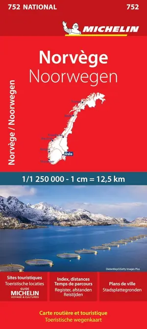 Wegenkaart National 752 Noorwegen