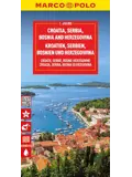 Wegenkaart Kroatië - Servië