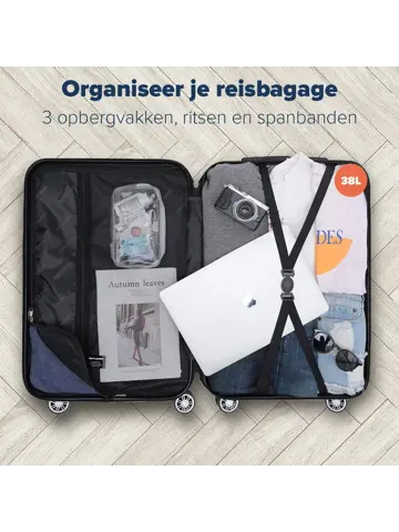 Handbagage Koffer – 38L – Donkergrijs