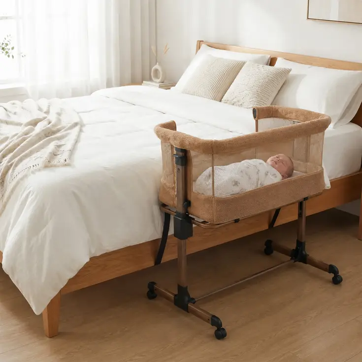 Snoozy Teddy Co Sleeper - Verstelbaar frame
