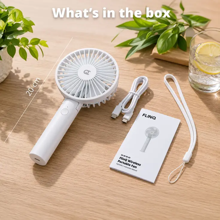 Oplaadbare Handventilator - Wit