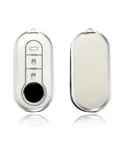 TPU Sleutelhoesje voor Fiat / Abart wit A3
