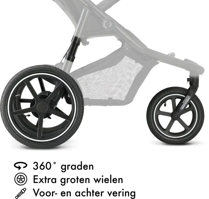 Luxe Bolt hardloop kinderwagen - Jogging buggy