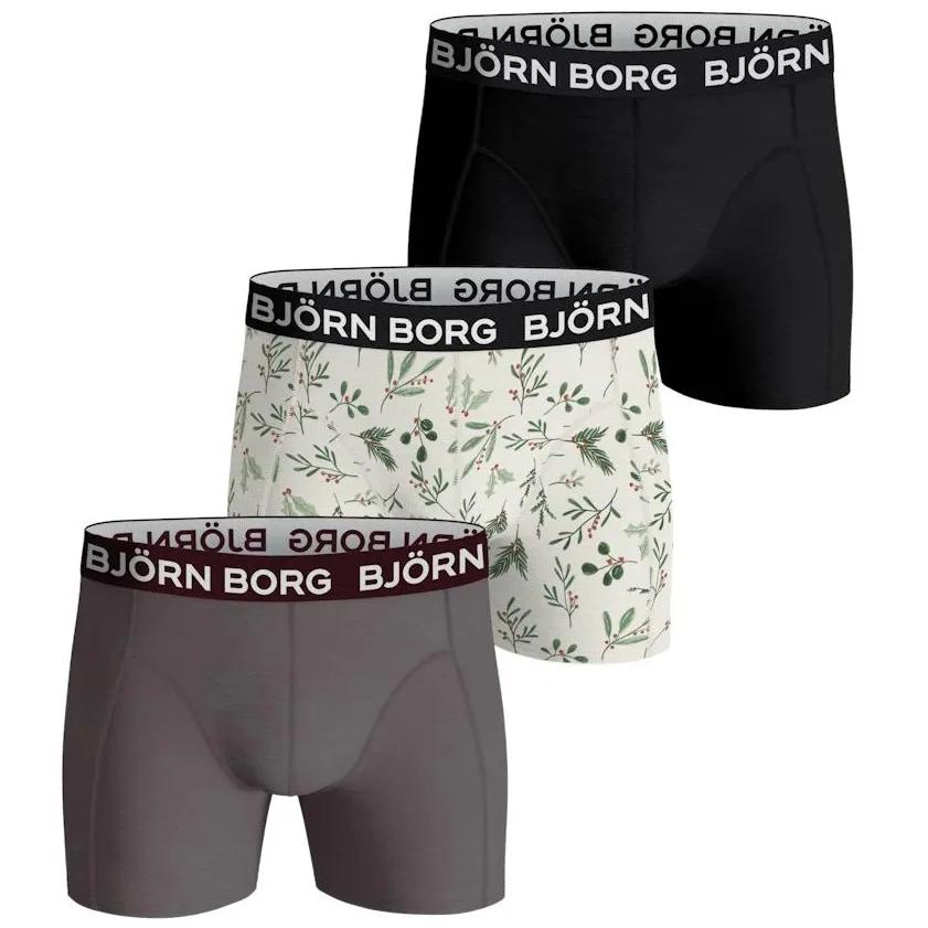 Björn Borg Heren 3-Pack Boxers   Multicolour-Dark_grey