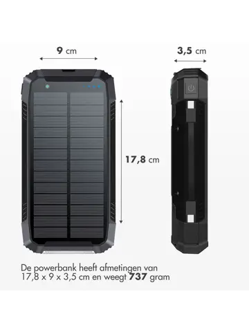 Solar Powerbank 30.000 mAh