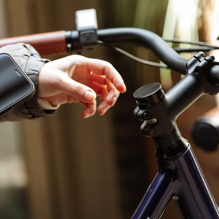 Micro Telefoonhouder Fiets - Zwart - Loop
