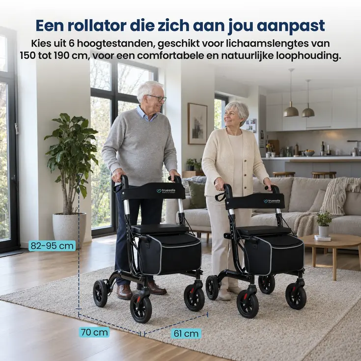 Rollator - Lichtgewicht & opvouwbaar - 6,9 kg