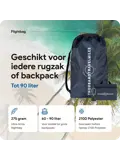 Flightbag vliegtuighoes TSA slot 60–90L – N Blauw