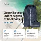 Flightbag vliegtuighoes TSA slot 60–90L – N Blauw