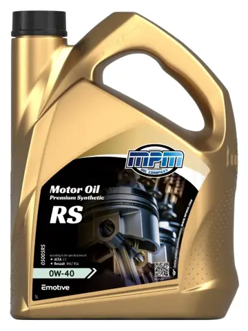 Motorolie 0w40 premium synthetic renault