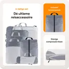 Compressie Packing Cubes – 6 stuks – Grijs
