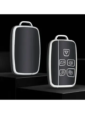 TPU Sleutelhoesje voor Landrover zwart,zilver A5