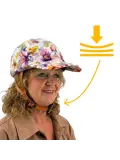 Vizorz SwitchCap fietshelm - Pink Flower Cap