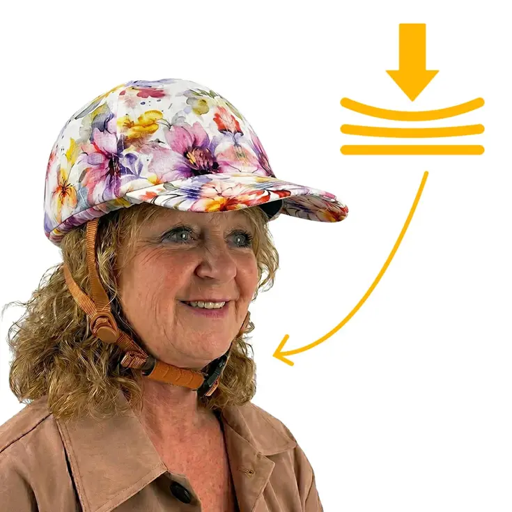 SwitchCap fietshelm - Pink Flower Cap