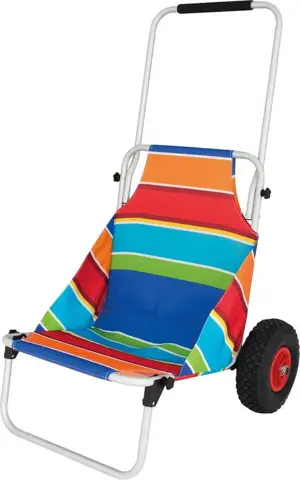 Opvouwbare Lichtgewicht Beach Trailer Stripes