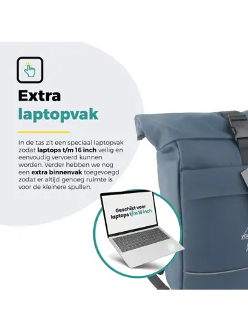 Voltano Luxe E-bike Rolltop Fietstas