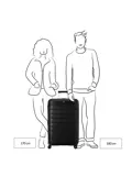 Roncato B-Flying expandable trolley 78 Groen
