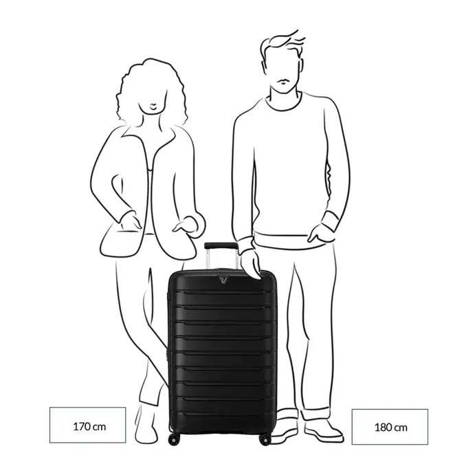 Roncato B-Flying expandable trolley 78 Groen